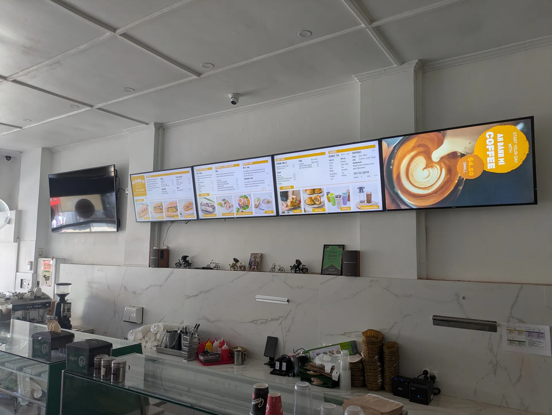 An Banh Mi Vietnamese Cafe Digital Menu Boards Melbourne