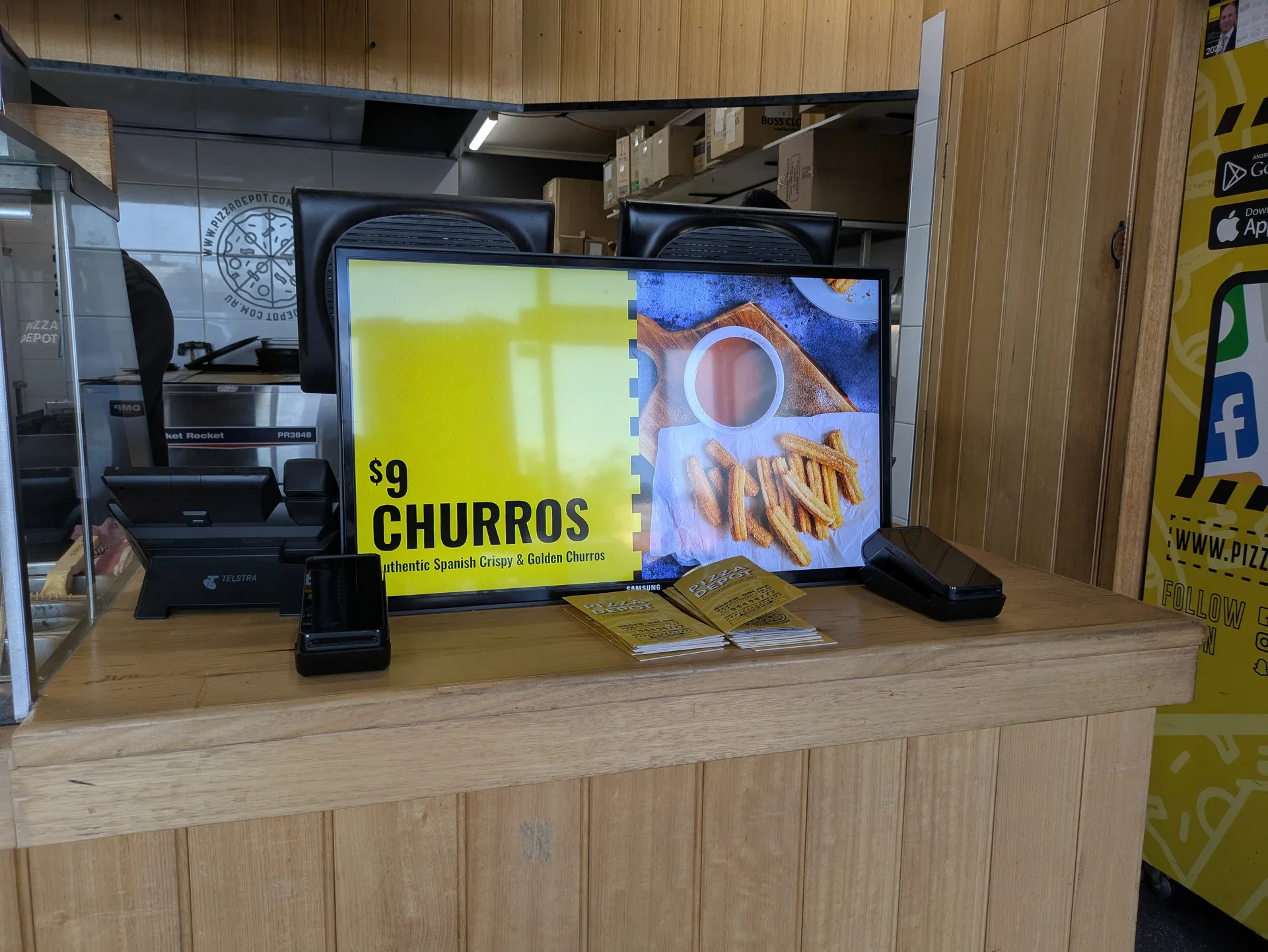 Pizza Depot Taylors Lakes Digital Signage Menu Display Melbourne